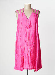 Robe mi-longue doublure fines bretelles rose MADO ET LES AUTRES femme