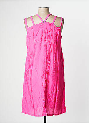 Robe mi-longue doublure fines bretelles rose MADO ET LES AUTRES femme