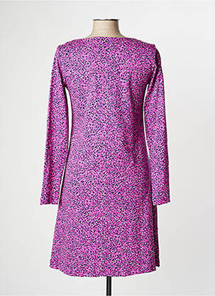 Robe mi-longue manches longues manches longues violet LILY & ME femme