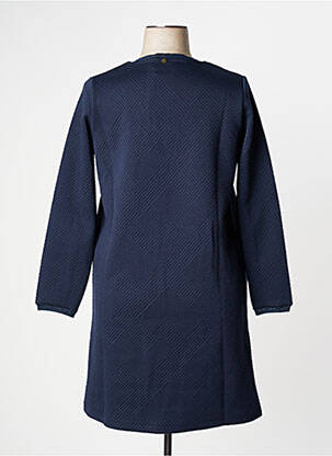 Robe mi-longue manches longues manches longues bleu ÉTYMOLOGIE femme