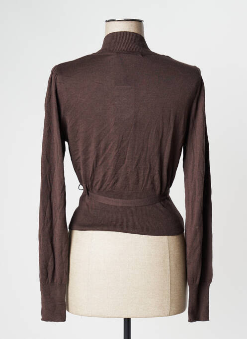 Gilet manches longues stretch marron MADO ET LES AUTRES femme