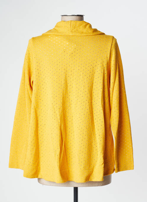 Gilet manches longues jaune MALOKA pour femme