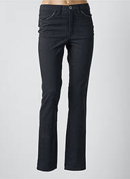 Pantalon slim tissage popeline taille normale gris WALTRON femme