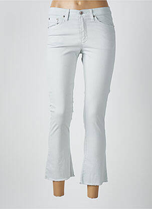 Pantalon 7/8 stretch taille normale bleu WALTRON femme