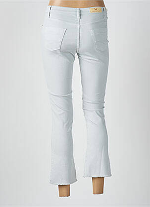 Pantalon 7/8 stretch taille normale bleu WALTRON femme