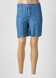 Bermuda taille élastique taille normale bleu WALTRON femme