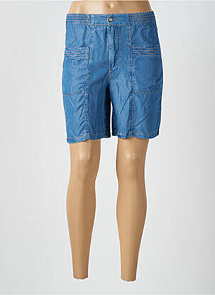 Bermuda taille élastique taille normale bleu WALTRON femme