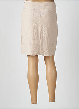 Jupe mi-longue fermeture zip latéral beige MADO ET LES AUTRES femme