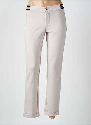 Pantalon slim beige WALTRON pour femme