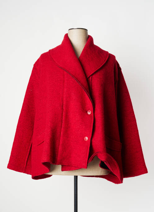 Manteau court rouge FRANCK ANNA pour femme