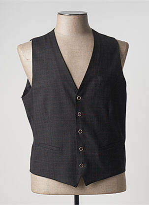 Gilet sans manche coupe cintrée noir MONSIEUR HECTOR homme