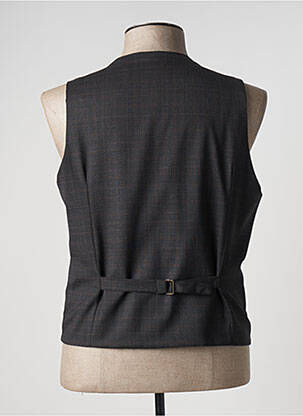 Gilet sans manche coupe cintrée noir MONSIEUR HECTOR homme