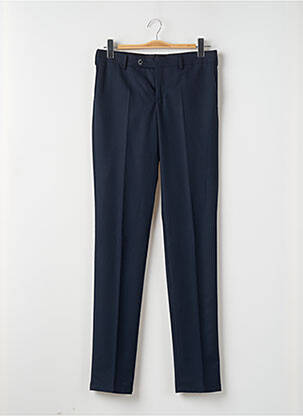 Pantalon slim tissage popeline taille normale bleu DISFRA homme
