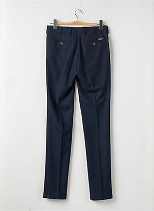 Pantalon slim tissage popeline taille normale bleu DISFRA homme