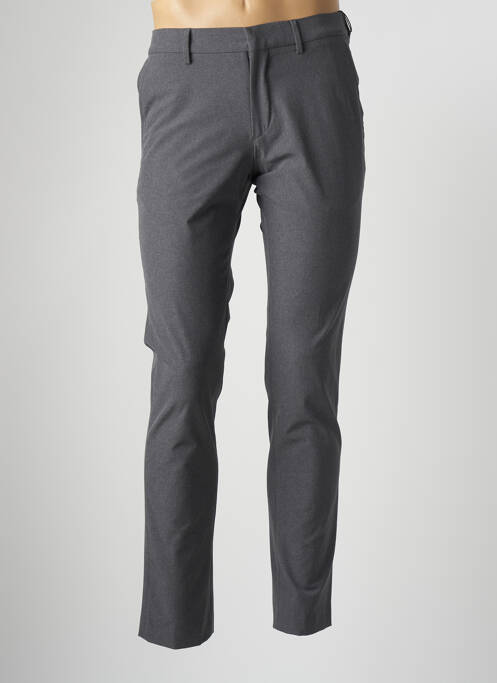 Pantalon slim tissage popeline taille normale gris MANUFACTURE homme