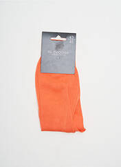 Chaussettes orange MOD'CRAVATE pour homme seconde vue