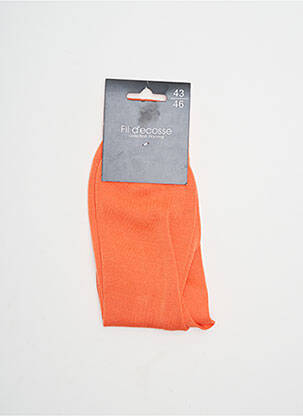 Chaussettes orange MOD'CRAVATE pour homme