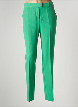 Pantalon slim tissage popeline taille normale vert BRANDTEX femme