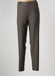 Pantalon slim taille élastique taille normale vert EAST DRIVE femme