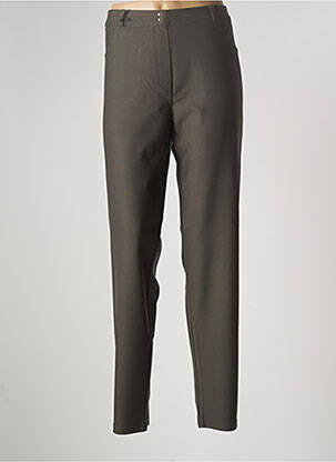 Pantalon slim taille élastique taille normale vert EAST DRIVE femme