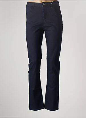 Jeans coupe droite stretch taille normale bleu KANOPE femme
