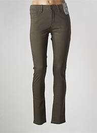 Pantalon droit stretch taille normale vert S.QUISE femme