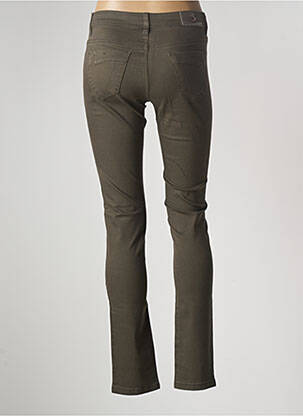 Pantalon droit stretch taille normale vert S.QUISE femme