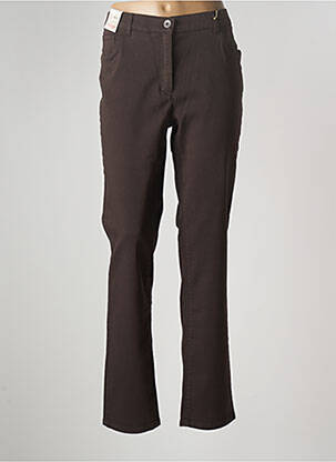 Pantalon slim taille élastique taille normale marron GERKE MY PANTS femme