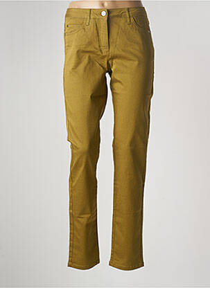 Pantalon droit stretch taille normale vert BRANDTEX femme