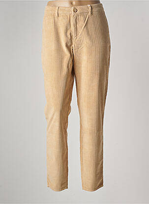 Pantalon droit stretch taille normale beige KANOPE femme