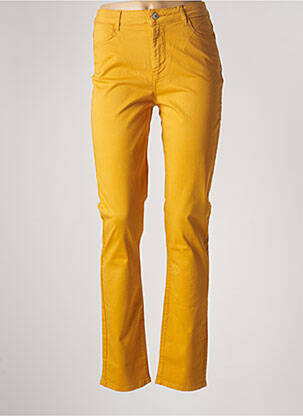 Pantalon droit jaune KANOPE pour femme
