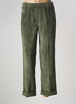 Pantalon droit vert WALTRON pour femme