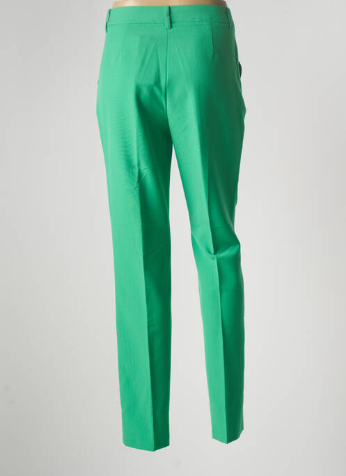 Pantalon slim tissage popeline taille normale vert BRANDTEX femme