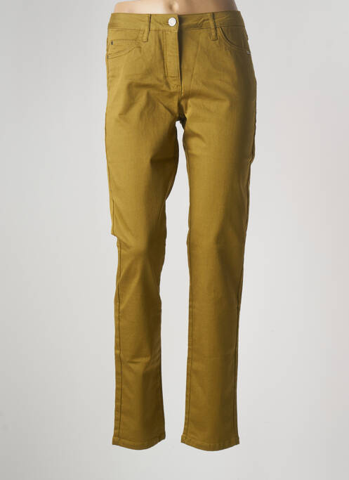 Pantalon droit stretch taille normale vert BRANDTEX femme