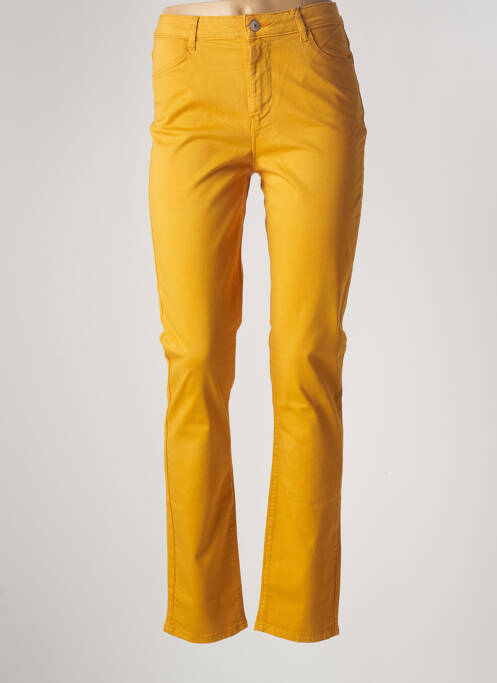 Pantalon droit jaune KANOPE pour femme
