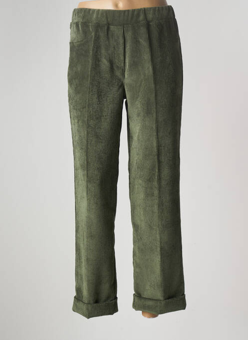 Pantalon droit vert WALTRON pour femme