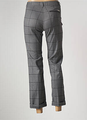 Pantalon 7/8 fermeture zippée sous rabat boutonné taille normale gris WALTRON femme
