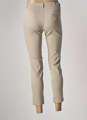 Pantalon 7/8 stretch taille normale marron WALTRON femme