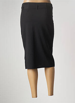 Jupe mi-longue stretch noir FILLE A SUIVRE femme