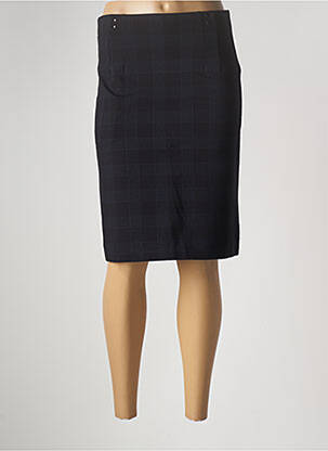 Jupe mi-longue stretch bleu EAST DRIVE femme