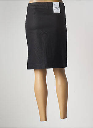 Jupe mi-longue coupe droite noir EAST DRIVE femme