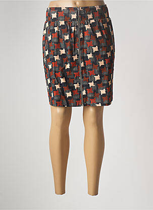 Jupe courte poches orange AGATHE & LOUISE femme