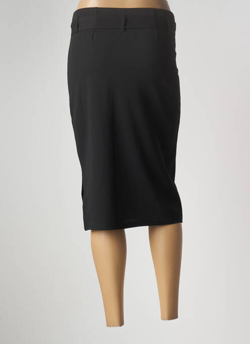 Jupe mi-longue noir FILLE A SUIVRE pour femme