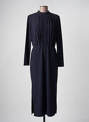 Robe longue manches longues manches longues bleu Y.A.S femme