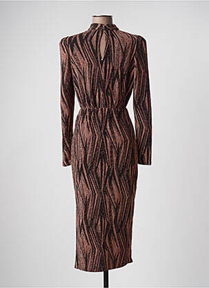 Robe mi-longue manches longues manches longues rose Y.A.S femme