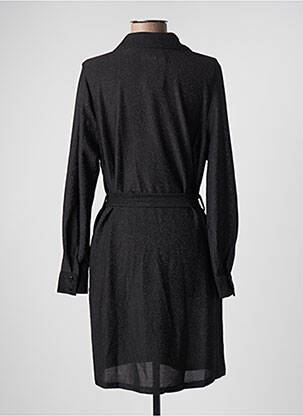 Robe courte manches longues manches longues noir KILKY femme