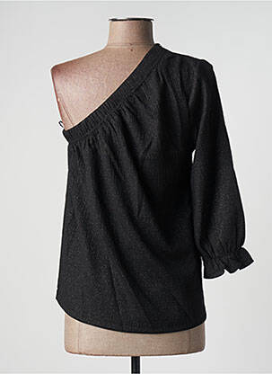 Top coupe fluide manches 3/4 noir ATELIER EVÈNE femme