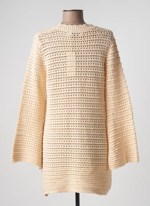 Gilet manches longues beige FEELHOO pour femme