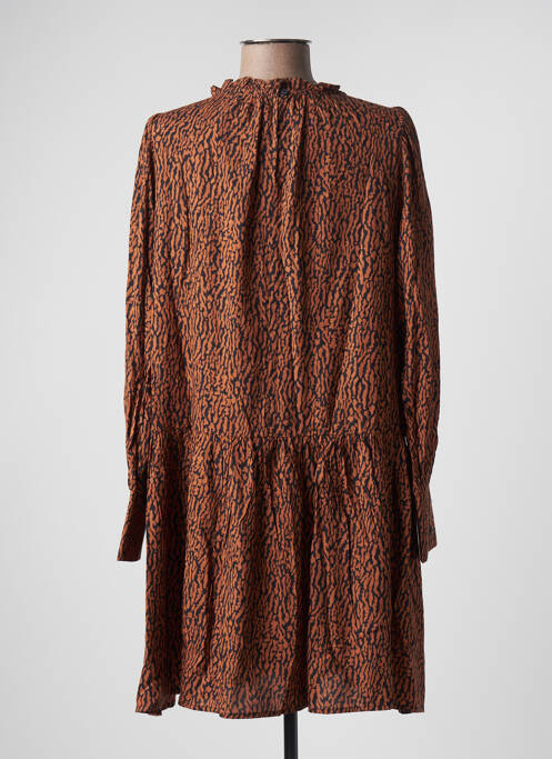 Robe courte marron ESCANDELLE pour femme