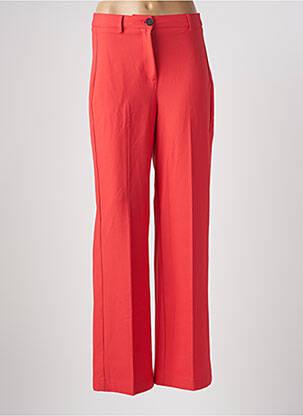 Pantalon droit stretch taille normale orange VERO MODA femme